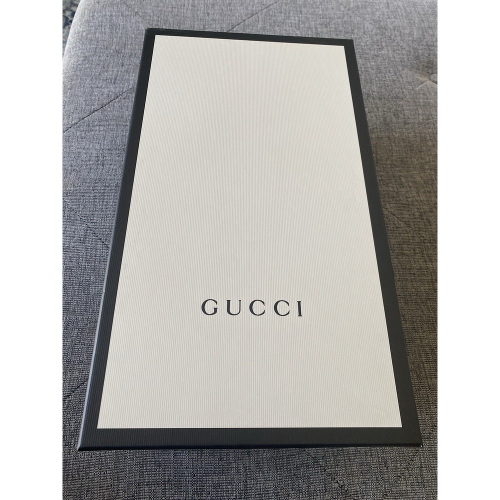 Gucci Men's Rubber Slide Sandal - White Rubber, US 11 Original Box - Picture 2 of 12